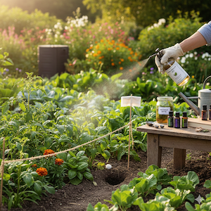 jardin et potager biologiques - synergies des plantes et des huiles essentielles